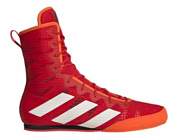 Adidas Box Hog 4 Boxing Boots Red and White